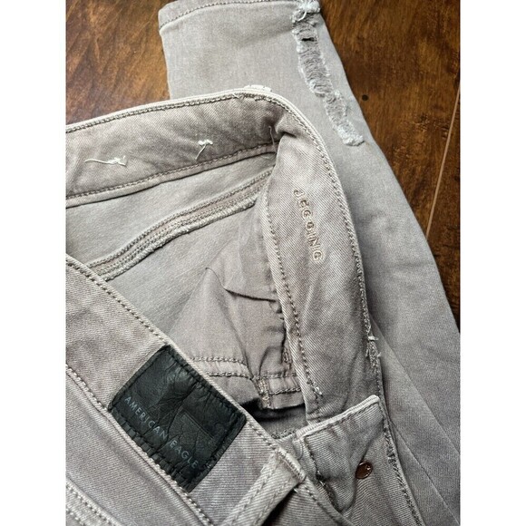 American Eagle Womens Distressed Stretch Jegging Sz 6 - Picture 3 of 8
